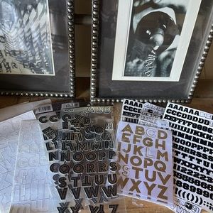 Sticker letter various sizes colors lot bulk